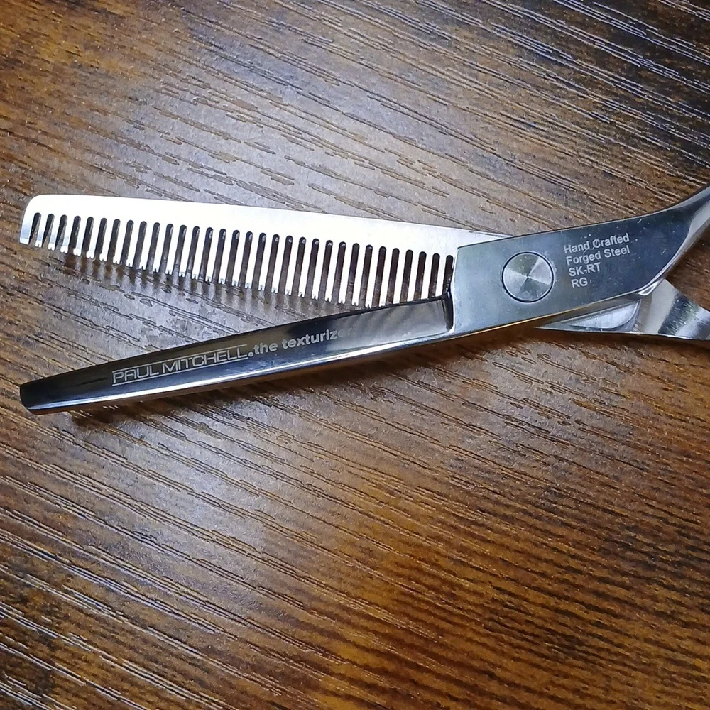 Brand New PAUL MITCHELL RIGHT HANDED Silver Hair Thinning Scissors - Picture 4 of 7